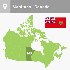 Manitoba map